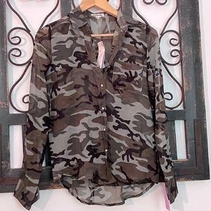 Sheer Camo Blouse